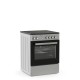 Thermogatz TGS CER600 S Κουζίνα 60lt με Κεραμικές Εστίες Π60εκ. Inox